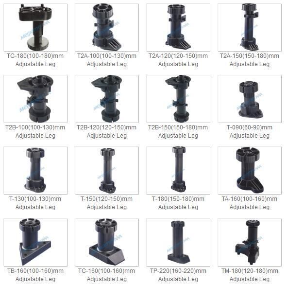 PP Material Adjustable Foot for Kitchen Cabinet Furniture Fittings