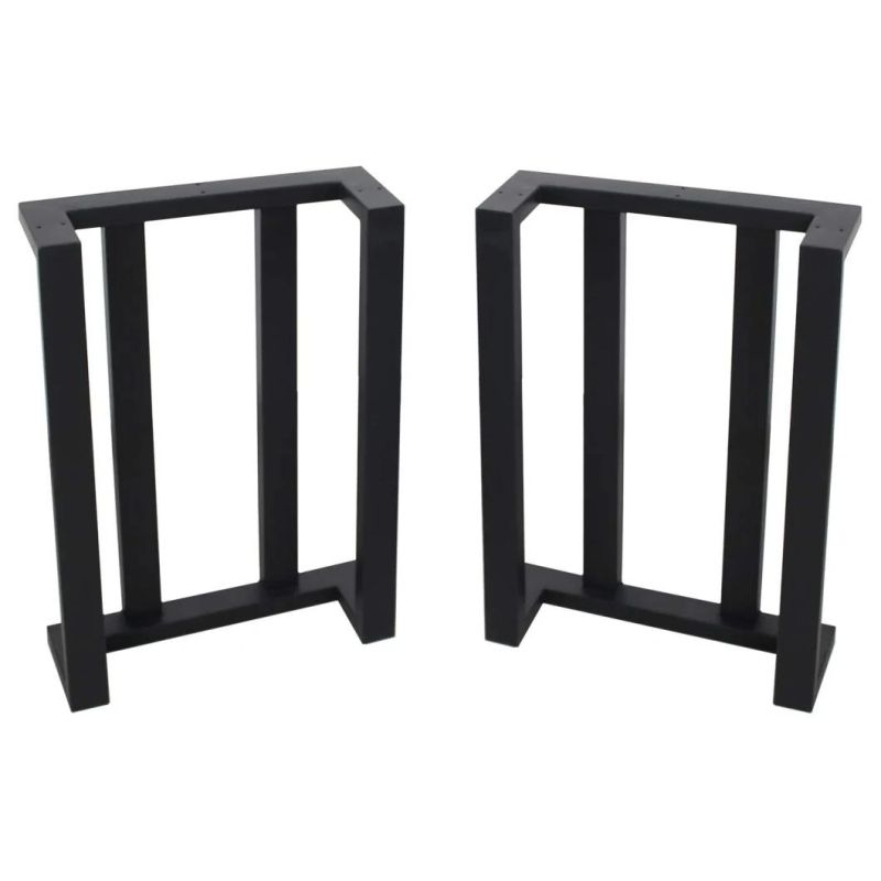 Legs C Shape coffee Table Black Metal Legs