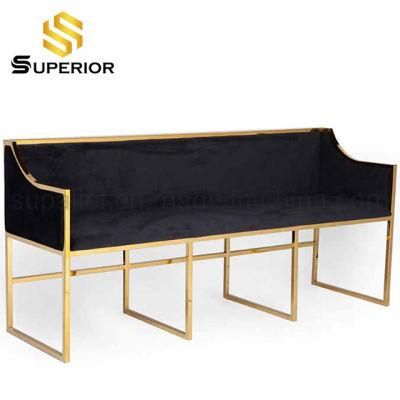 Hot Sale American Style Hotel Furniture Black Fabric Leisure Sofa