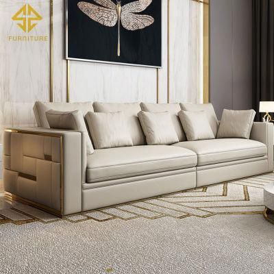 Fabric Sofa Modern Minimalist Living Room Furniture U-Shaped Removable Leather Sofa