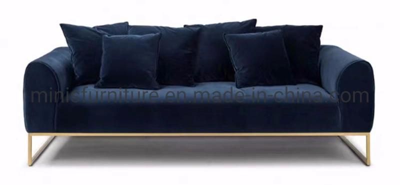 (MN-SF99) Home/Apartment/Salon Blue Fabric Love Seats Sofa