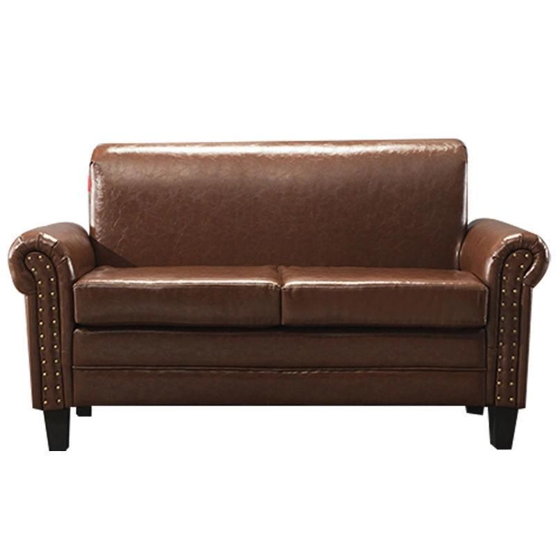 Hot Sales Leather Furniture Retro Small Living Room Oil Wax Leather Sofa