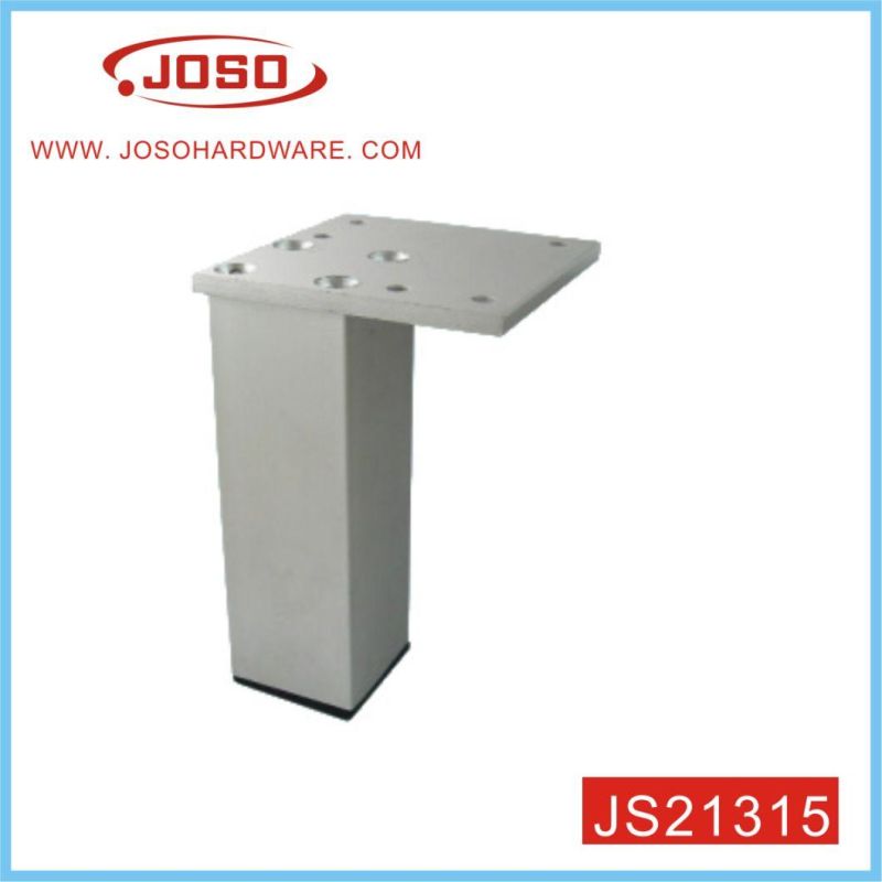 Square Misty Silver Finish Aluminum Sofa Leg for Living Room