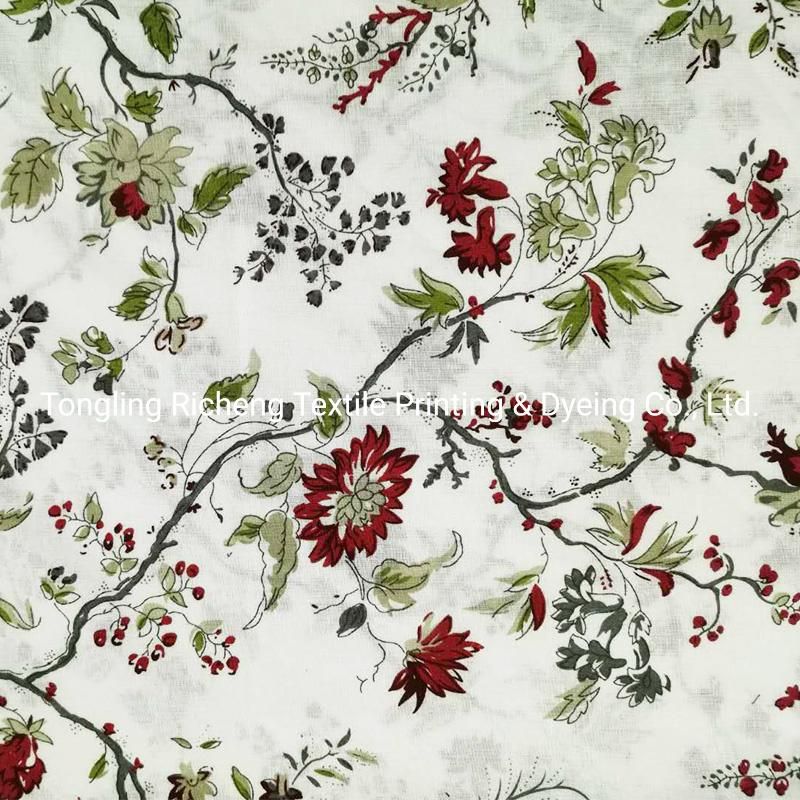 National Style Cotton and Linen Fabric Positioning Printing Fabric DIY Table Cloth Sofa Clothing Summer Fabric