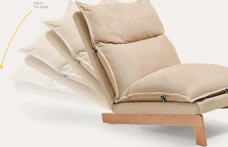 Living room lazy sofa chair leisure sofa with adjustable angle