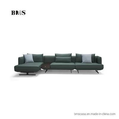 Contemporary Italian Home Furniture Living Room Sectional Corner Genuine Leather Sofa