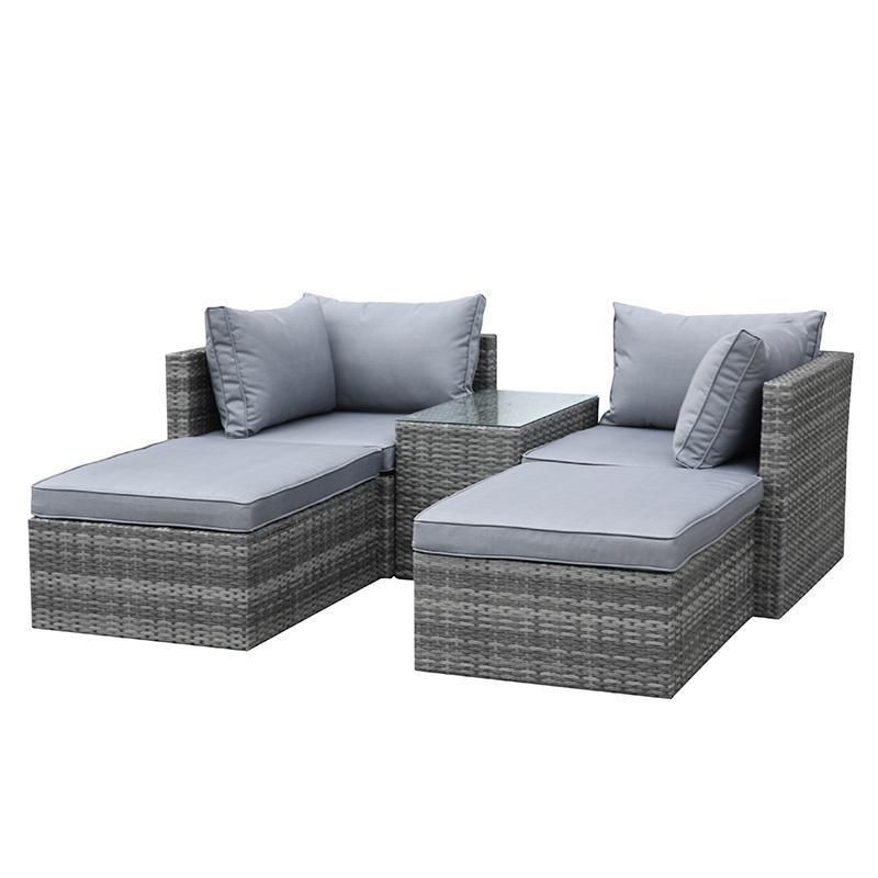 Factory Custom Fashion Design Wicker Sofa Set Outdoor Rattan Garden Sofa