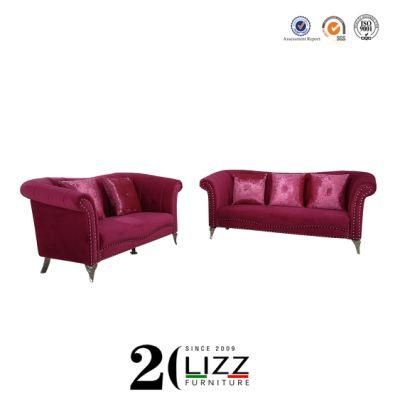 European Luxury Living Room Sectional Fabric Sofa