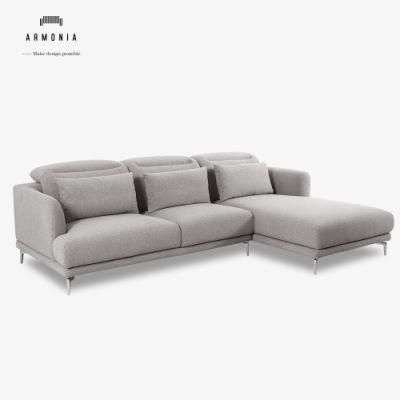 High Backrest Adjustable Sofa Home Furniture Comfortable Corner Sofa