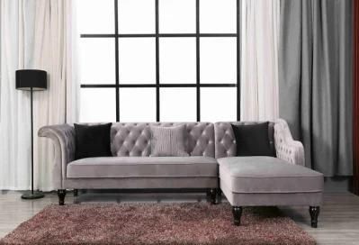 Huayang Modern Sectional Home Furniture Velvet Fabric Couch Living Room Sofa Fabric Sofa