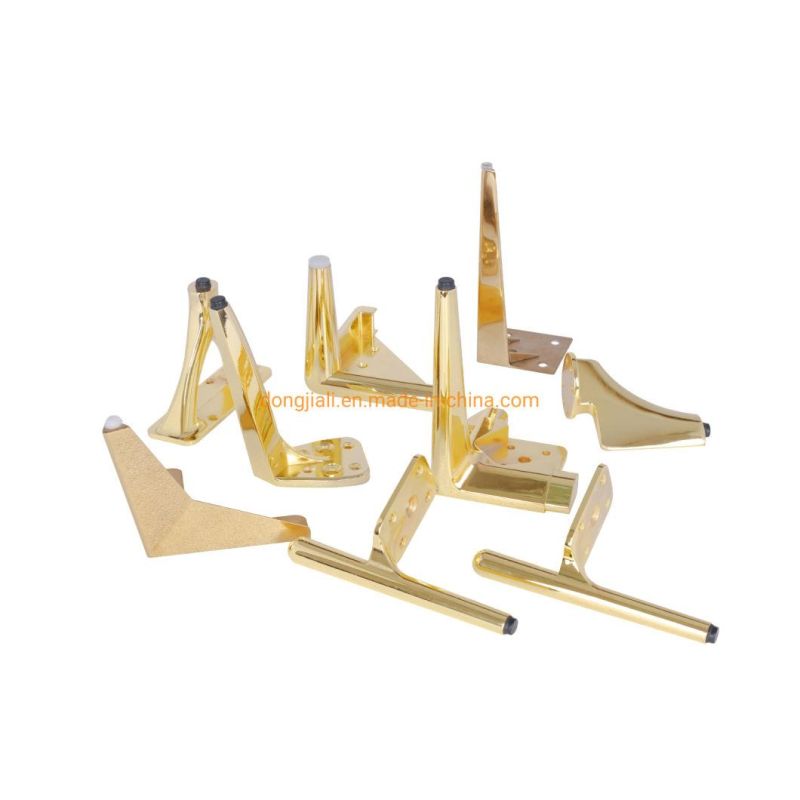Factory Supply Golden Metal Furniture Sofa Legs and Hardware