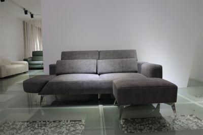High-Density Comfortable L Shaped Living Room Lounge Sofa Sets Italian Modern Fabric Sofa