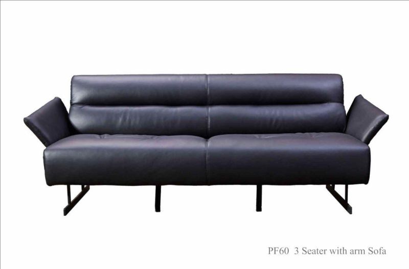 PF60 3 Seater with Armrest Leather Sofa in Home and Hotel