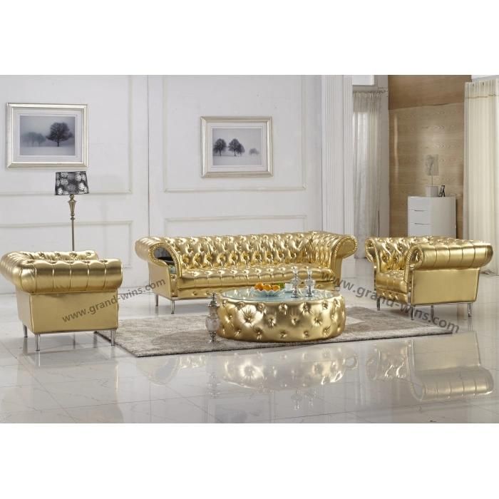 Muscle Tufted Chesterfield Sofa Futon Sofa Bed Cum in China