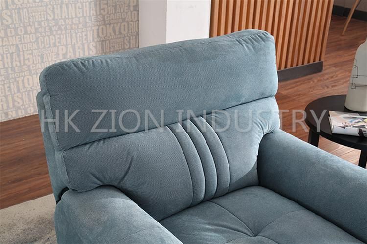 Modern Furniture Living Room Furniture Sets Recliner Sofa L Shape Home Furniture Sofa Set Solid Wood Frame Fabric Sofa