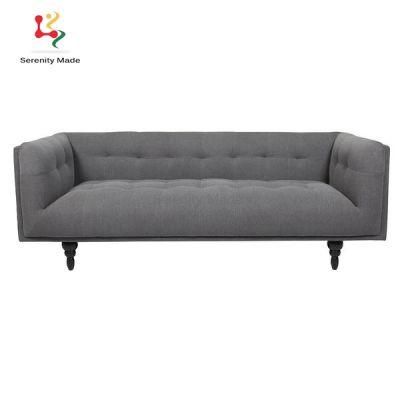European Style Luxury Living Room Furniture 3 Seater Velvet Sofa