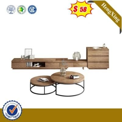 Custom Modern Hotel Office Wood Dining Furniture Round Center Tea Sofa Side Coffee Table