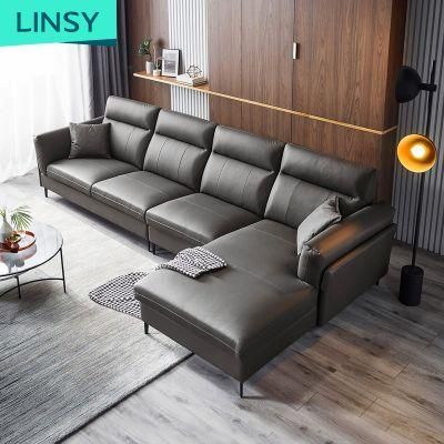 China ISO 8191 Living Room Furniture Modern Design Genuine Leather Sofa Rap1K