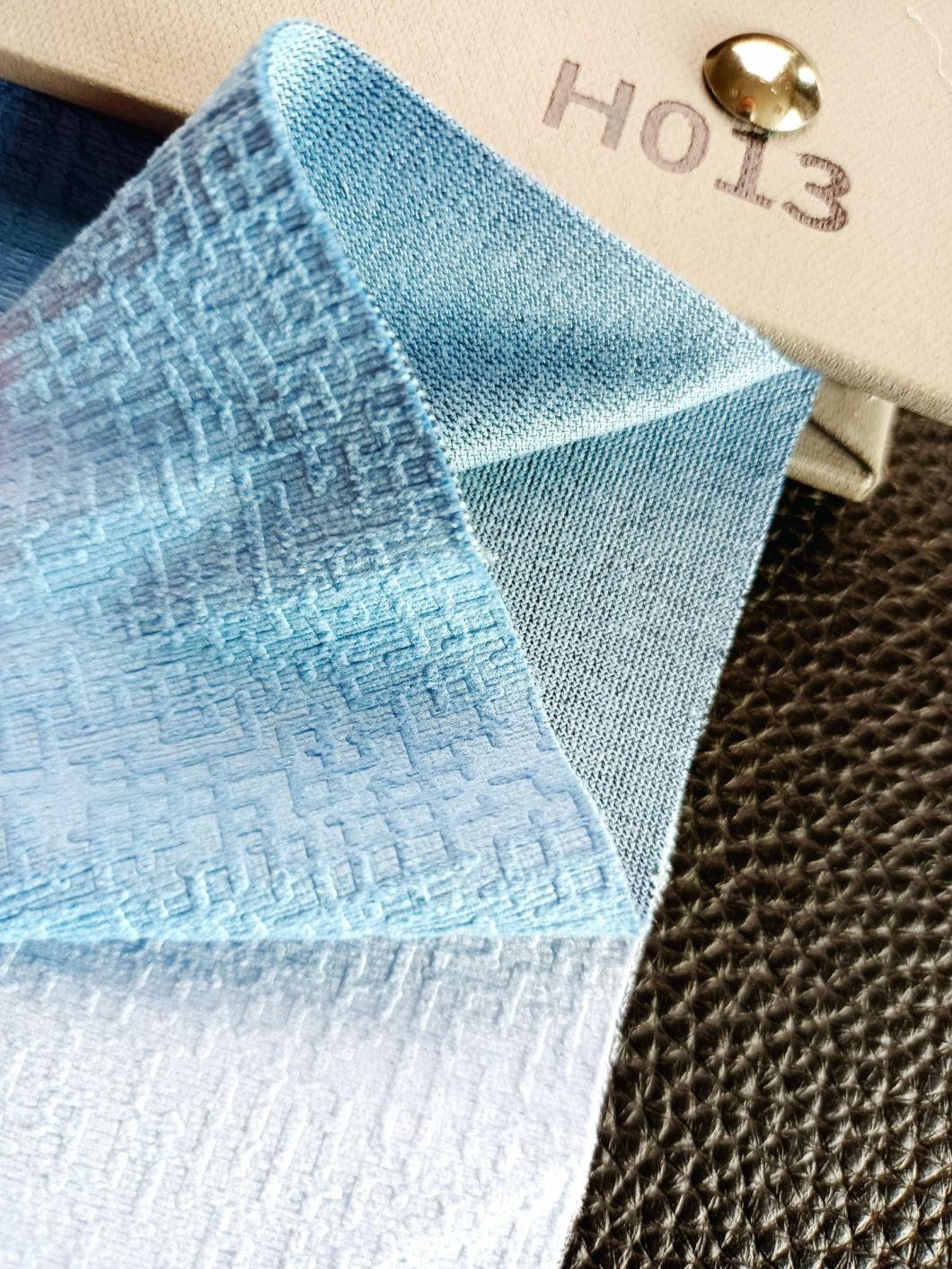 Lower Price with Good Quality 100% Polyester Brushed Warp-knitting Embossed Cortina Curtain Fabric or Sofa Fabric