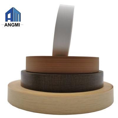 Hot Sale White Matt/ Wood Grian MDF Edge Banding Strips/PVC Lipping / Plastic Tape/ PVC Tape Office Furniture Edge Banding