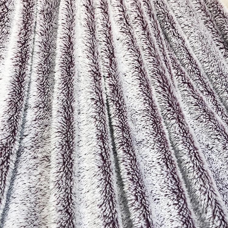 Super Soft 100% Polyester Wine Plush Fuzzy Sofa Bedding Fluffy Fleece Fur Blanket