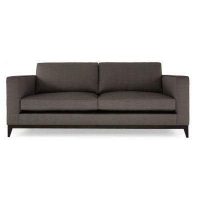 Simple Style Soft Black Leather Sofa for Hotel