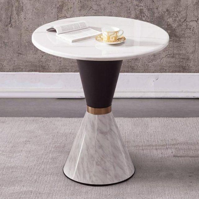 Marble Top Coffee Table Modern Style Tea Table Luxury Home Furniture Bed Sofa Side End Tables