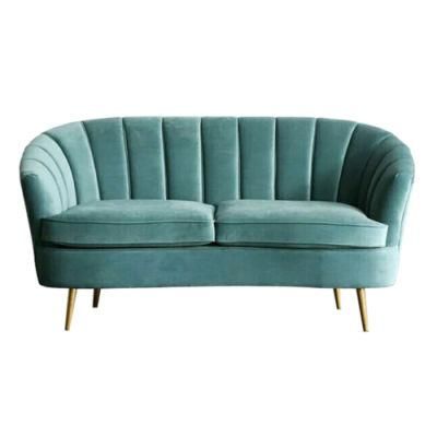China Wholesale Furniture 2 Seat Velvet Loveseat Sofa for Home