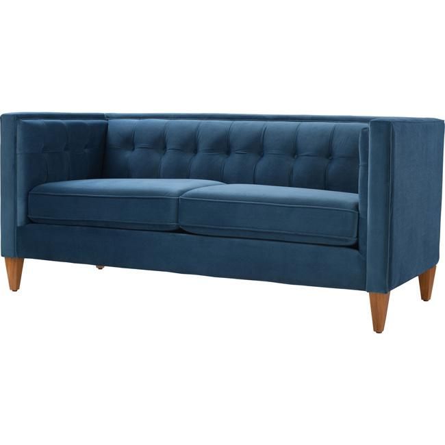 Harison Velvet Fabric 3 Seat Sofa
