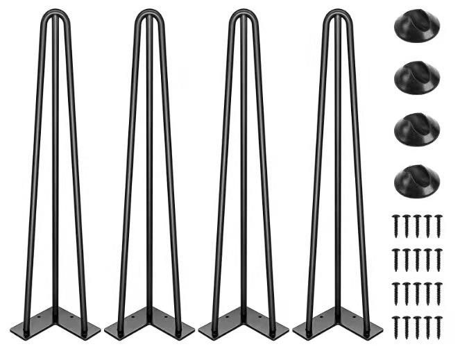 Industrial Style Table Leg Made in China Laser Welding Spraying Black Powder Coated