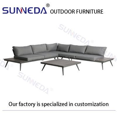 High End Outdoor Furnitures Aluminum Leisure Home Modern Patio Sofa Garden