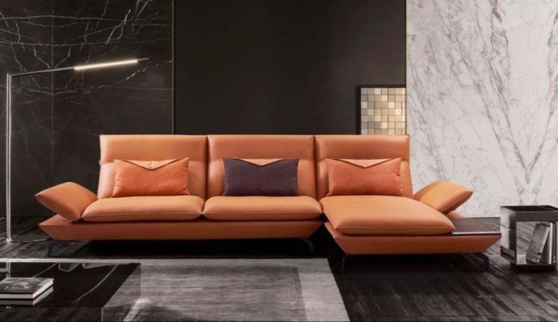 Customized European Style Furniture Living Room Sofa Leather Sofa GS9029