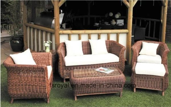 Wolesale Aluminum Frame Furniture Outdoor Rattan Sofa Set (RL1028-SR)