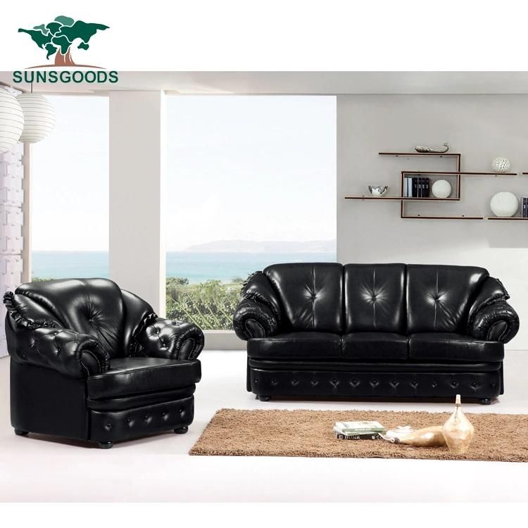 Home Furniture China Supplier Modern Leather Sofa for Living Room