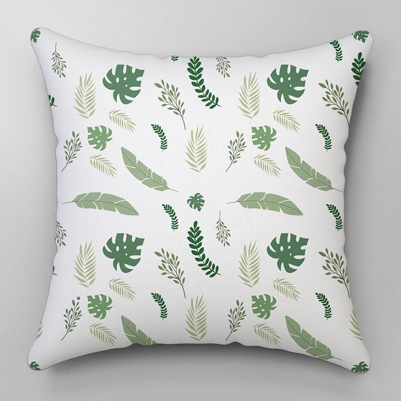 Flower Cushion Flower Pillow Green Plant Cushion Spring Throw Pillows Plush Pillow Sofa Seat Cushions Green Throw Pillows