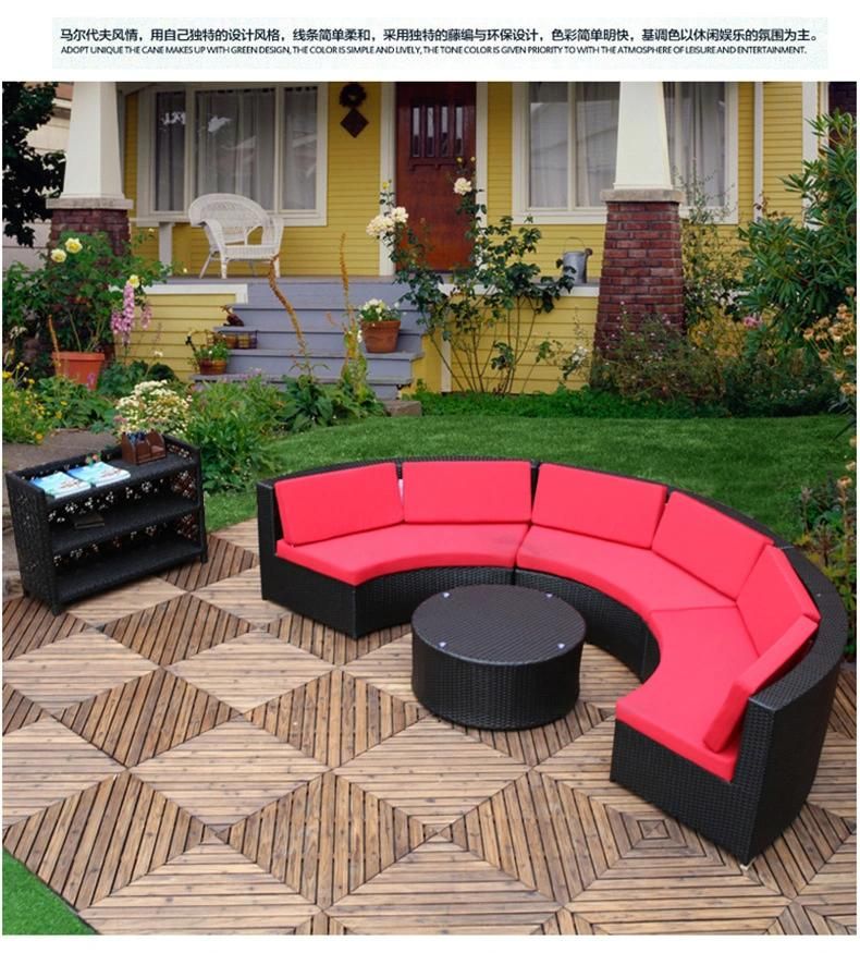 Outdoor Patio Hotel Round Table Sofa Set