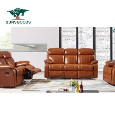 Home Theater Multifunctional Genuine Leather Electric Recliner Sofa