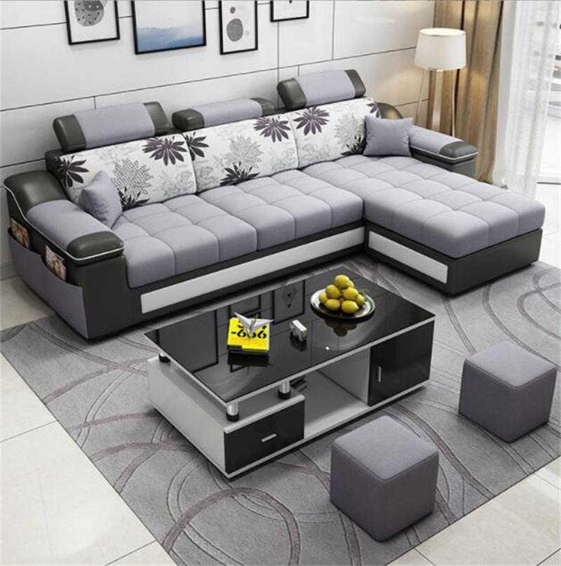 Simple Modern Furniture Sofa Living Room Three-Seat Modular Sofa