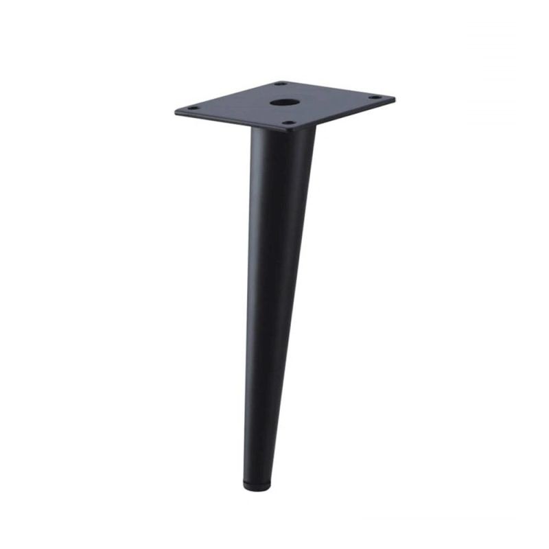 Height 15 18 20 Black Power Coating Iron Metal Sofa Legs Part for Furniture Hardware