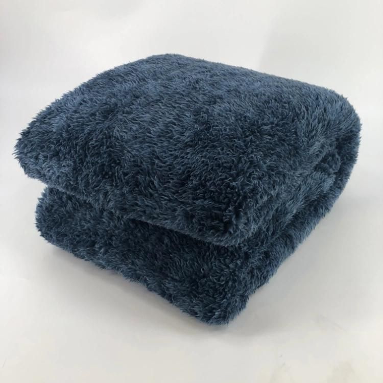 Brown Melange Teddy Bear Fleece Blanket for Sofa