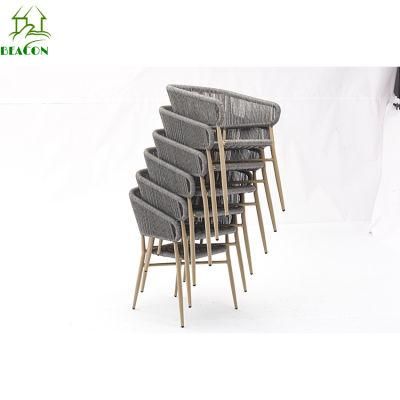 Modern Sofa Outdoor Luxury Rope Woven Deep Seating Club Rattan Chair