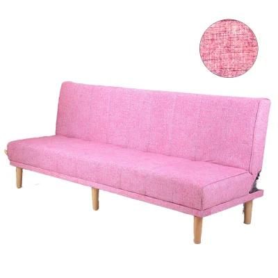 Wholesale Bedroom Living Room Furniture Colorful Velvet Fabric Leather Sofa Bed with Wooden Leg for Home