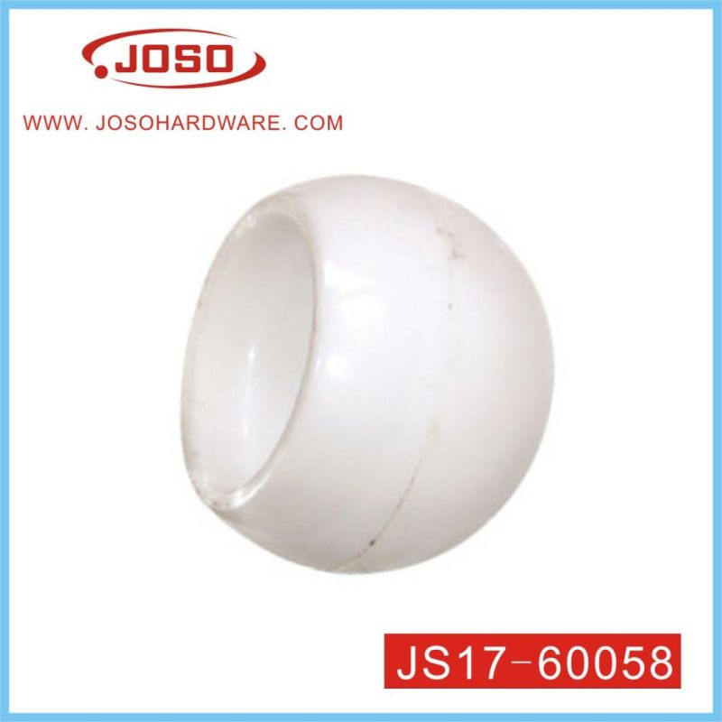 Plastic White Round Ball of Furniture Hardware for Tube