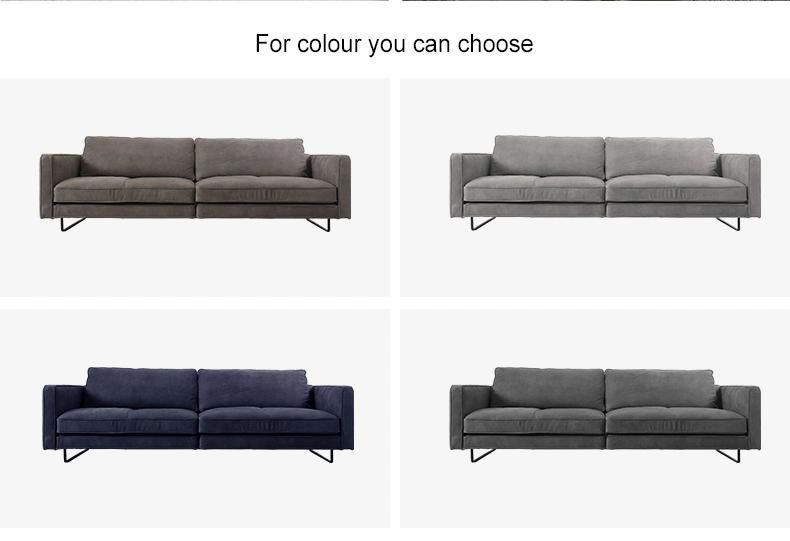 Modern Recliner Living Room Chesterfield Fabric Sofa