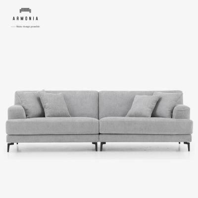 Fancy Fabric Sofa Simple Design Modern Sleeper Couch Corner Sofa