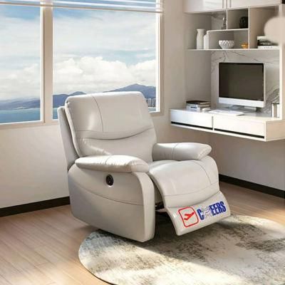 Home Furniture Electric Recliner Sofa Round Switch with USB Charge Single Seat Leisure Lazy Sofa for Living Room Sofa