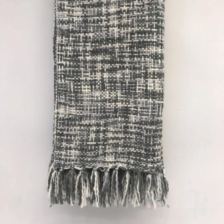 Acrylic Woven Soft Sofa Decor Knit Blanket