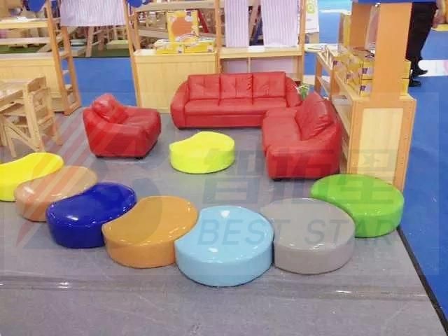 Hot Sales Daycare Center Sofa  Children Nursery Sofa,Kid Playground Sofa, Soft Sofa,Living Room Baby Sofa ,Single Seat Kid Sofa,Cartoon Design Baby Leather Sofa