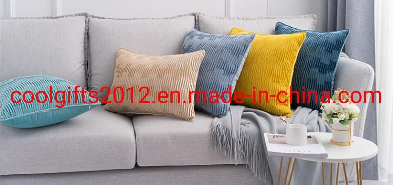45cm*45cm Pure Color Velvet Pillow Cushion Covers Velvet Decorative Custom Throw Pillow for Sofa