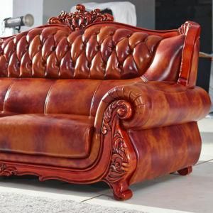 Europe Sofa, Leather Sofa, Wooden Sofa, America Sofa (A37)